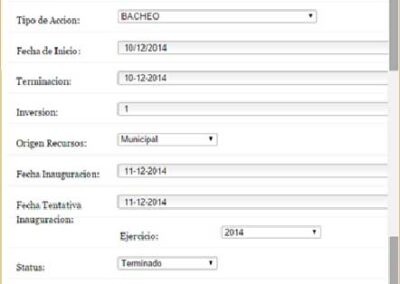 Editar Obras y Acciones